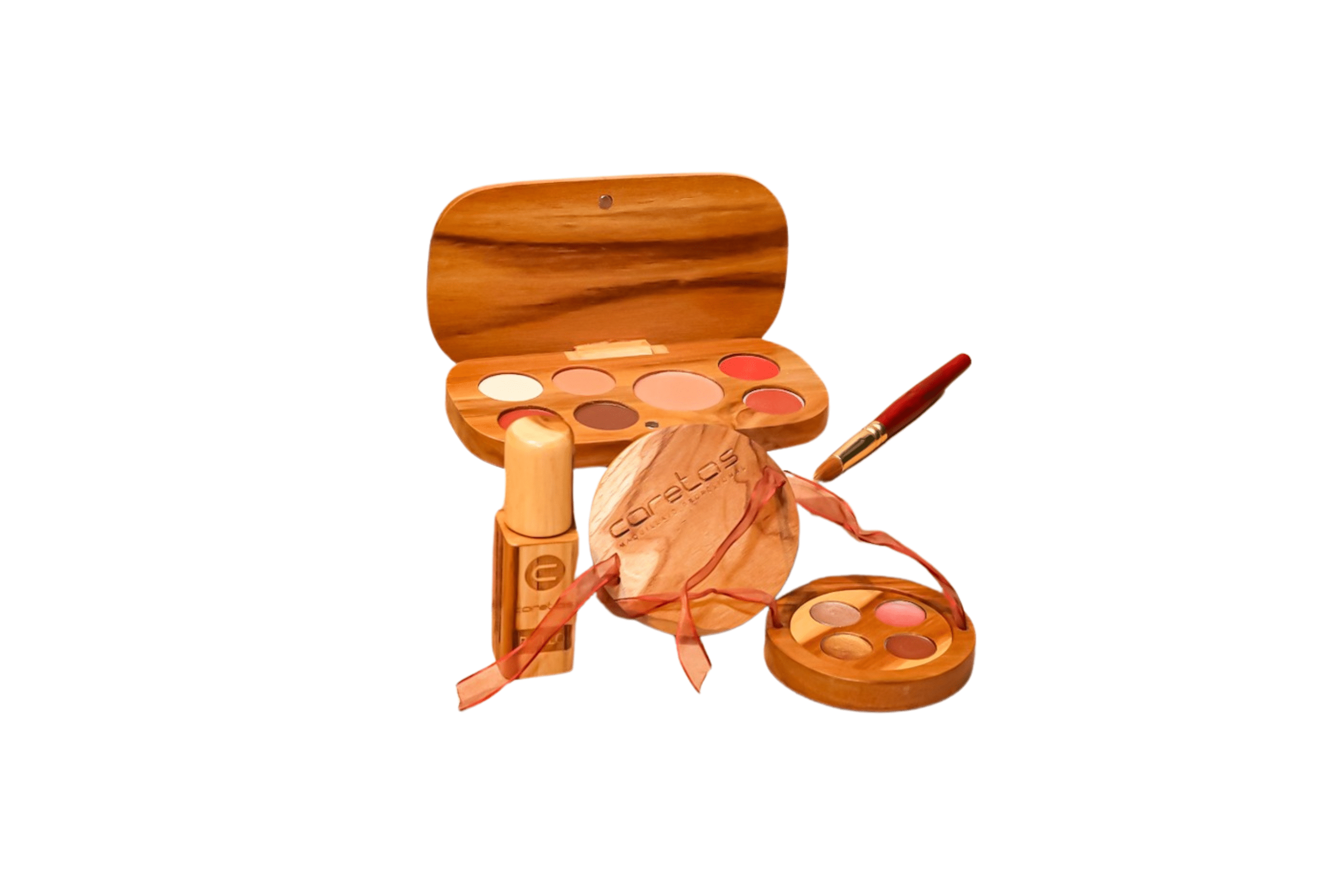 Kit de maquillaje que contiene 1 Paleta con 4 sombras, 1 rubor, 2 labiales, Estuche de sombras satinadas x 4 colores, 1 brillo y pincel para sombras. Elige entre 4 sombras, 1 rubor y 2 labiales en las opciones disponibles en el catálogo de colores, también puedes elegir el brillo de nuestro catálogo.  Valor: $481.000