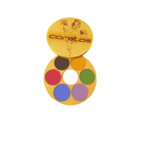 Estuche de bases oleosas para maquillaje artístico Caretas con 7 tonos intensos